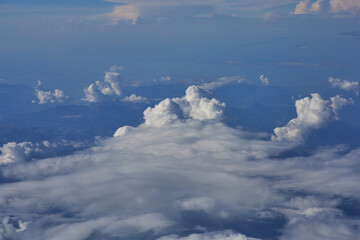 Clouds, view from the plane window