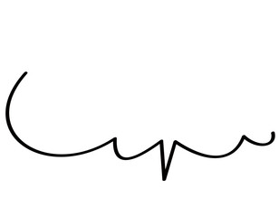シンプルな手書きのゆるカワな吹き出し/ライン
