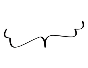 シンプルな手書きのゆるカワな吹き出し/ライン