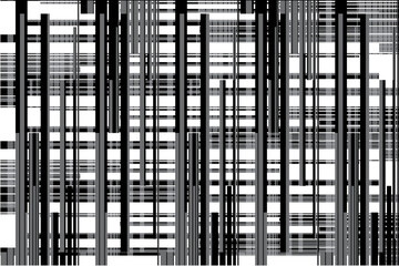 Vertical and horizontal stripe of pattern. Design random lines gray and white on black background. Design print for illustration, textile, texture, wallpaper, background, backdrop. Set 1