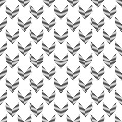 seamless geometric pattern with arrow shapes chevron zigzag geometric design fabric textile tile texture ornament decor backdrop paper print design vector illustration 