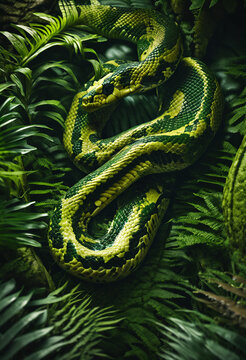 green tree python