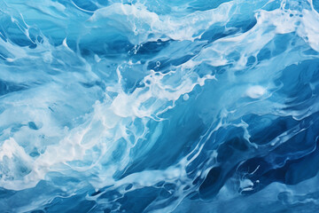 Obraz premium Abstract representation of waves in water, embodying the ebb and flow of emotions and experiences within the journey of love, love and creation