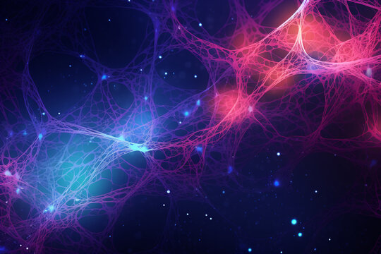 Abstract representation of interconnected pathways in the brain, portraying the intricate web of thoughts and feelings that love creates, love and creation