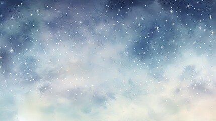  a painting of a night sky with stars and clouds in the background.  generative ai