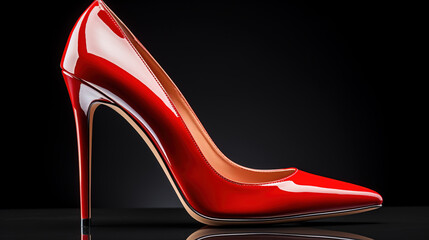 A stylish pair of red stilettos symbolizing the glamour and excitement of September Fashion Week Events 