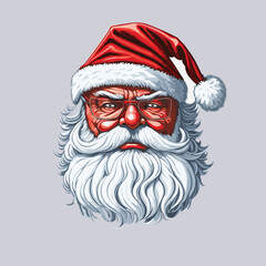 Santa Claus with Christmas  head 