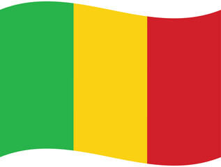 Mali flag wave. Mali flag. Flag of Mali