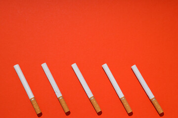 The concept of addiction to smoking, outlined whole cigarettes.