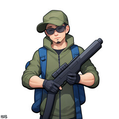 Fototapeta premium Gun,Weapon