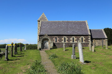 St. Paul's historical Church in the centre of Branxton, Northumberland, England, UK.
