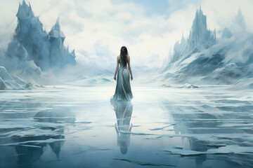 Fantasy's Embrace: The Frozen Waters