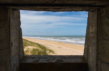 Bunker at Utah Beach in Normandy, France