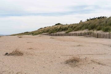 The Coastline at Utah Beach in Normandy, France