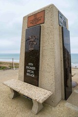 Monument to the Fallen at Omaha Beach Site of WWII D-Day Landing in France