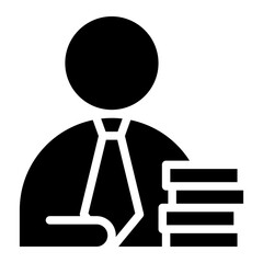 businessman glyph 