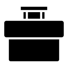 Obraz premium briefcase glyph 