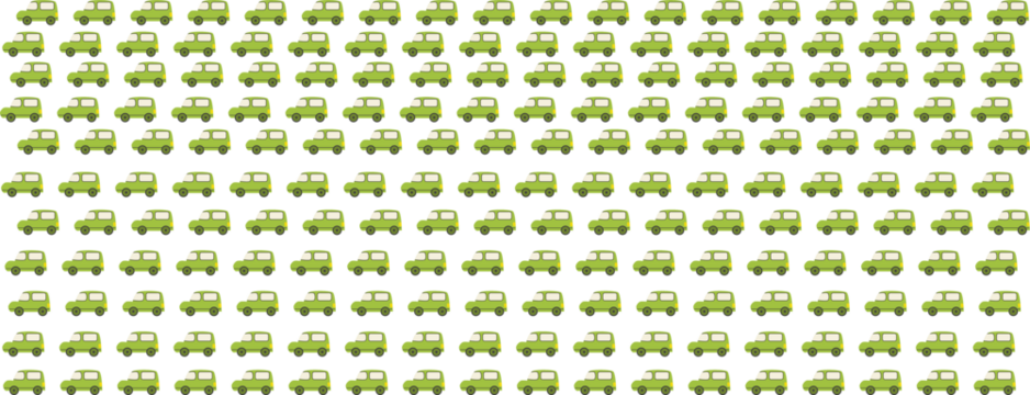 background with toy cars. the childish pattern in parrot green. childish pattern design car pattern design 