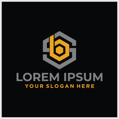 Alphabet letters Initials Monogram logo SB BS S B