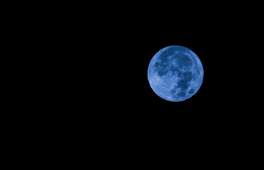 Real close up shooting of super blue moon - 30 august 2023