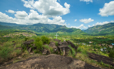 Landscape of Kanthalloor, Munnar, Kerala,India.