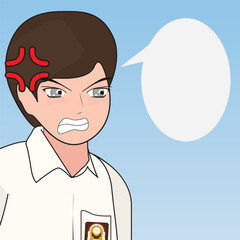 person with speech bubble