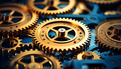 Interlocking gears demonstrating the seamless integration and synchronization of business operations