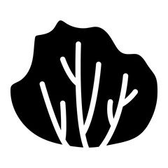 bushes, leaf icon