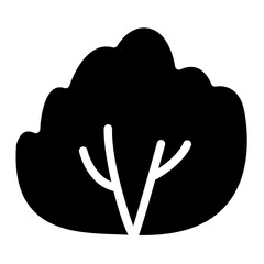 bushes, leaf icon