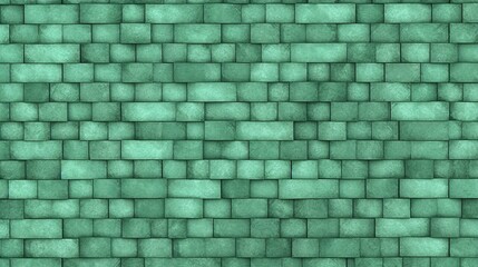 Simple mint brick texture background