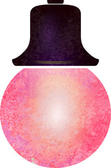 Garland light bulb.Christmas lights.Red.