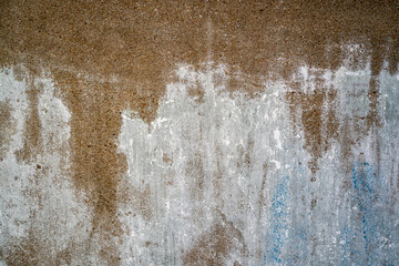 Modern abstract oil painting art design. Orange, gold, blue