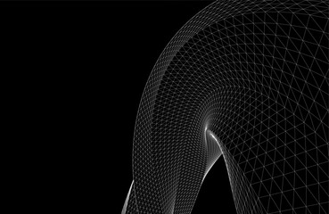 Abstract shape digital background vector drawing