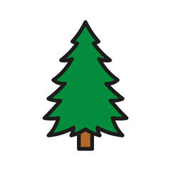 christmas icon. new year, winter celebration