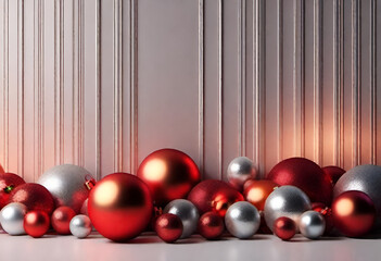 Christmas background in minimal style 
