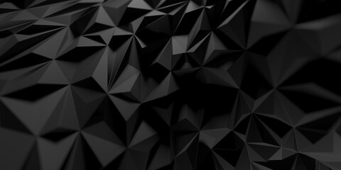 Dark triangle poligon background. Geometric shapes. Lines, triangles