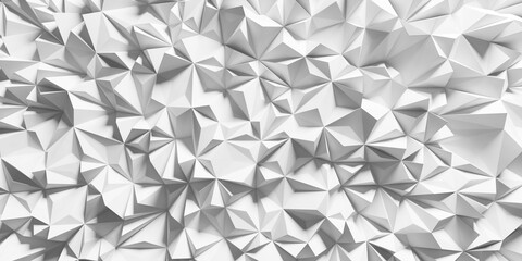 White abstract polygon pattern background