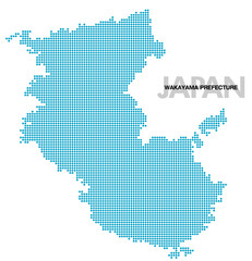 和歌山県のドット地図 ドット小