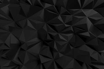 Dark triangle poligon background. Geometric shapes. Lines, triangles