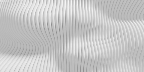 Abstract wave shapes white waves background