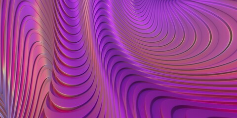 Obraz premium Multicolored wavy lines background. Creative poster