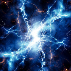 Lightning Art in the style of decorative backgrounds, energy-charged wallpaper.