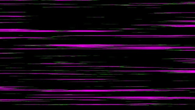 Colorful lines motion graphics with night background. Glitch lines and pixels loop animation. e_751