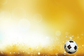 Fototapeta premium Soccer ball on bright colorful background