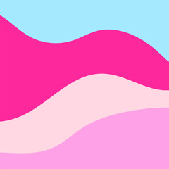 Pink Blue Gradient Abstract Wavy Vector Background