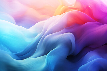 Obraz premium Colorful ink paints on white background