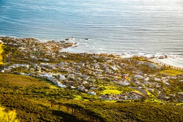 Foto op Canvas View of Camps bay from Kloof Corner hike at sunset in Cape Town, Western Cape, South Africa © pierrick