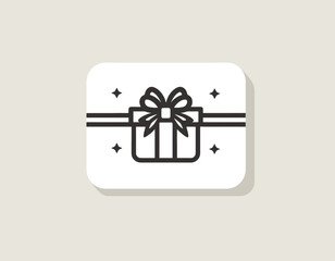 A charming gift card illustration in vector format, the ideal way to express your sentiments with style.