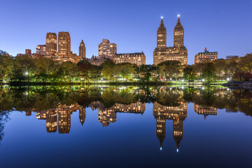 Fototapeta na wymiar Upper West Side New York City from Central Park