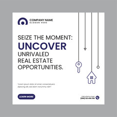 Real Estate Social Media Post Template, property, investment, home, dream, opportunity, market, listings, buyers, sellers, agents, mortgage